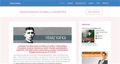 Desktop Screenshot of franz-kafka.eu