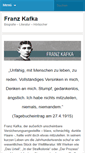 Mobile Screenshot of franz-kafka.eu